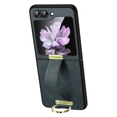 Кожаный чехол „Sulada“ Leather Kickstand - серый (Galaxy Flip5) цена и информация | Чехлы для телефонов | kaup24.ee