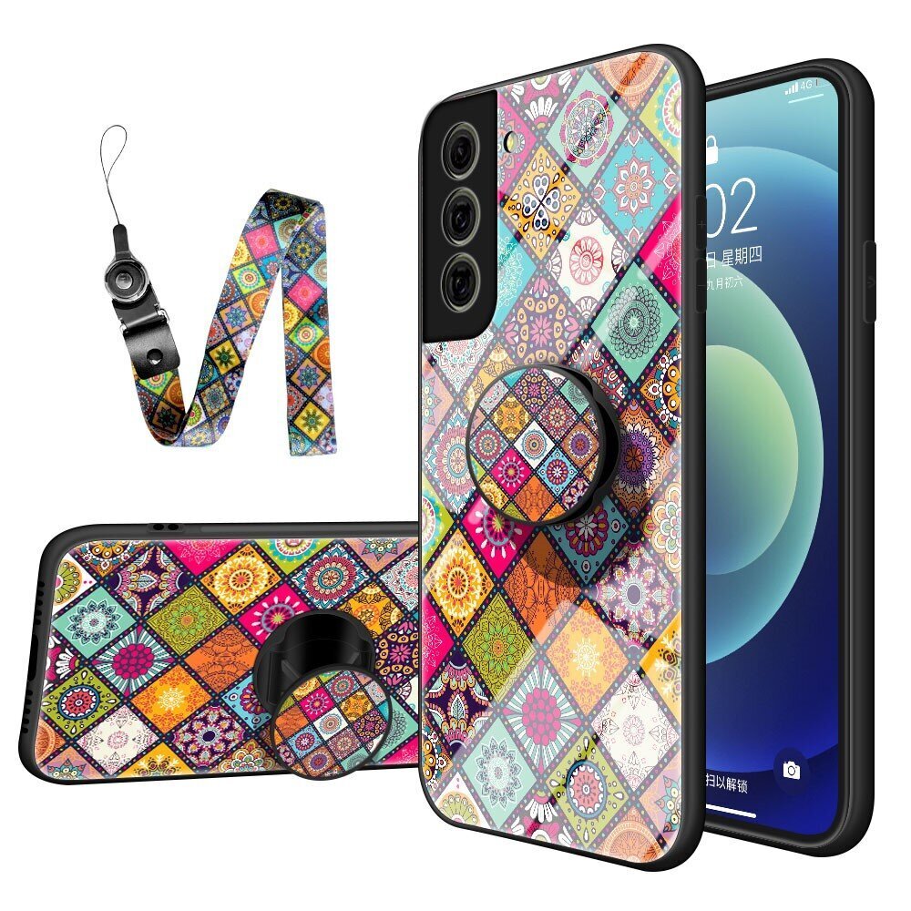 „Pattern“ Kõva silikoon (TPU) kaaned - värviline + pits telefonile + sulg (Galaxy S21 FE 5G) цена и информация | Telefoni kaaned, ümbrised | kaup24.ee