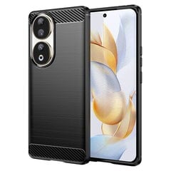 Твердый силиконовый чехол „Carbon“ (TPU) - черный (Honor 90) цена и информация | Чехлы для телефонов | kaup24.ee