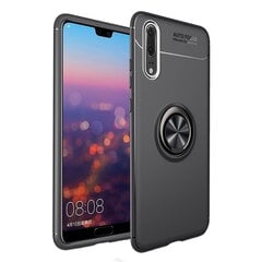 „FOCUS“ Kickstand Kõva silikoon (TPU) kaaned - must (P20 Pro) hind ja info | Telefoni kaaned, ümbrised | kaup24.ee