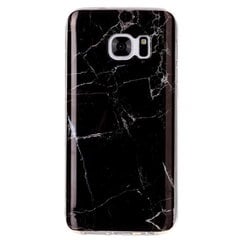 Твердый силиконовый чехол (TPU) „Marble“ - чёрный (Galaxy S7) цена и информация | Чехлы для телефонов | kaup24.ee