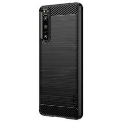 „Mofi“ Carbon Kõva silikoon (TPU) kaaned - must (Xperia 5 IV) hind ja info | Telefoni kaaned, ümbrised | kaup24.ee