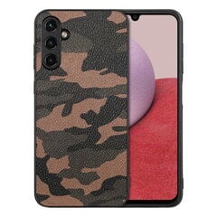 Кожаный чехол „Camouflage“ Pattern - коричневый (Galaxy A14 5G / A14 4G) цена и информация | Чехлы для телефонов | kaup24.ee