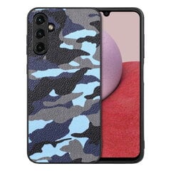 Кожаный чехол „Camouflage“ Pattern - синий (Galaxy A14 5G / A14 4G) цена и информация | Чехлы для телефонов | kaup24.ee