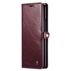 Кожиный чехол-книжка „CaseMe“ Leather - бордовый (Galaxy Fold5) цена и информация | Чехлы для телефонов | kaup24.ee