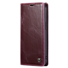 „CaseMe“ Leather Tugev tahke kaaned - burgundi (iPhone 15 Pro) hind ja info | Telefoni kaaned, ümbrised | kaup24.ee