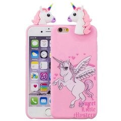 „Squezy“ Unicorn Kõva silikoon (TPU) kaaned - roosa (iPhone 6 / 6S) hind ja info | Telefoni kaaned, ümbrised | kaup24.ee