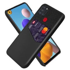 Кожаный чехол „KSQ“ Shell - чёрный (Galaxy A21s) цена и информация | Чехлы для телефонов | kaup24.ee