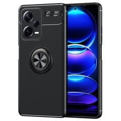 Твердый силиконовый чехол (TPU) „FOCUS“ Kickstand - чёрный (Redmi Note 12 Pro+ 5G) цена и информация | Чехлы для телефонов | kaup24.ee