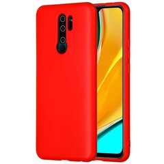 „Shell“ Kõva silikoon (TPU) kaaned - punane (Redmi 9) hind ja info | Telefoni kaaned, ümbrised | kaup24.ee