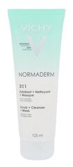 Очищающее средство для лица Vichy Normaderm 3in1 скраб + маска + моющее средство 125 мл цена и информация | Аппараты для ухода за лицом | kaup24.ee