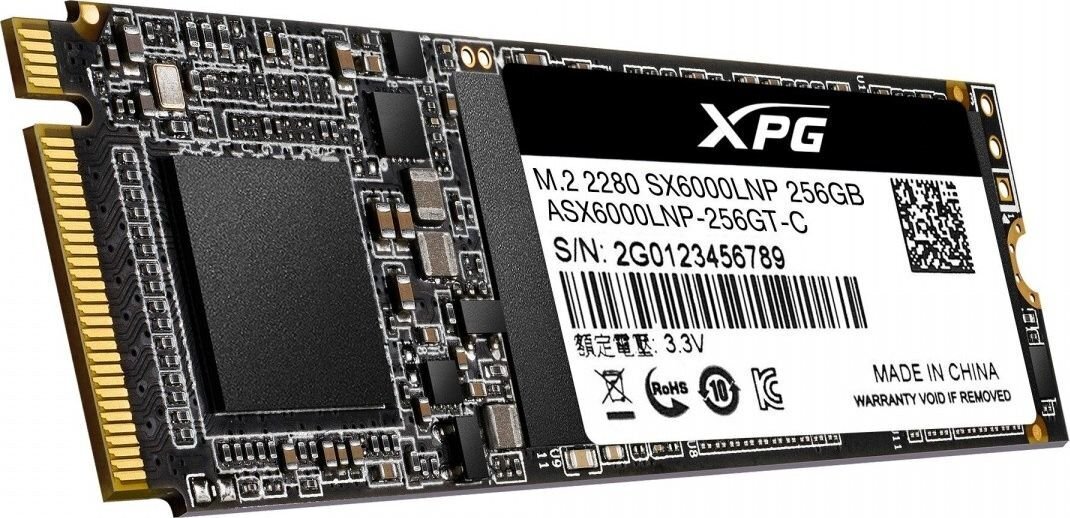 ADATA XPG SX6000 Lite 256GB PCIe Gen3x4 M.2 2280 hind ja info | Sisemised kõvakettad (HDD, SSD, Hybrid) | kaup24.ee