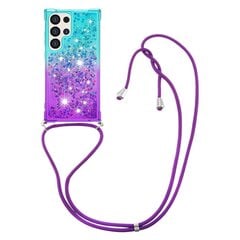 „Strap“ Shine Kõva silikoon (TPU) kaaned - sinine / lilla (Galaxy S24 Ultra) hind ja info | Telefonikaaned ja ümbrised | kaup24.ee