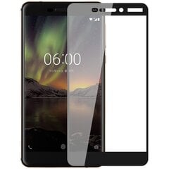 „Imak“ Tempered Glass täielik katvus kaitsev ekraaniklaas 0.2 mm - must (Nokia 6 2018) hind ja info | Ekraani kaitsekiled | kaup24.ee