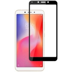 „Mocolo“ Tempered Glass kaitsev ekraaniklaas 0.26 mm - must (Redmi 6 / 6A) hind ja info | Ekraani kaitsekiled | kaup24.ee