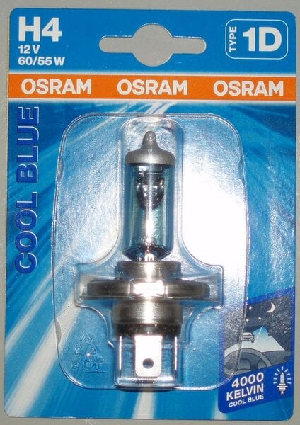 Osram lambipirn 60/55W 12V H4 (sinine +10%) hind | kaup24.ee
