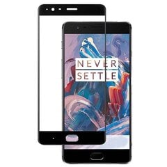 „Calans“ Tempered Glass защитное стекло 0,26 мм - чёрный (OnePlus 3) цена и информация | Защитные пленки для телефонов | kaup24.ee