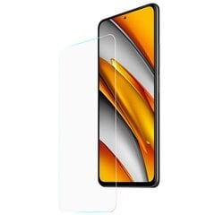 „Calans“ Tempered Glass (частичное покрытие) защитное стекло 0,3 мм – прозрачный (Poco F3 / Mi 11i) цена и информация | Защитные пленки для телефонов | kaup24.ee