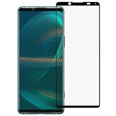 „Rurihai“ Tempered Glass täielik katvus kaitsev ekraaniklaas 2.5D - must (Xperia 5 III) hind ja info | Ekraani kaitsekiled | kaup24.ee