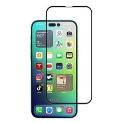 „Mocolo“ 3D Tempered Glass kaitsev ekraaniklaas 0.26 mm - must (iPhone 14 Pro) hind ja info | Ekraani kaitsekiled | kaup24.ee