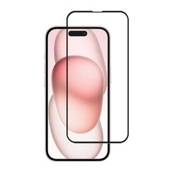 „Mocolo“ 2.5D Tempered Glass защитное стекло экрана 0.26 мм - чёрный (iPhone 15) цена и информация | Защитные пленки для телефонов | kaup24.ee