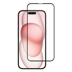 „Mocolo“ 2.5D Tempered Glass защитное стекло экрана 0.26 мм - чёрный (iPhone 15 Plus) цена и информация | Защитные пленки для телефонов | kaup24.ee