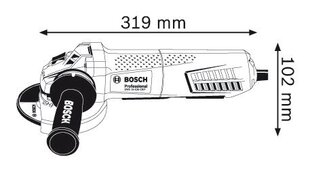Угловая шлифовальная машина Bosch GWS 15-125 CIEP Professional 1500Вт (0601796202) цена и информация | Шлифовальные машины | kaup24.ee