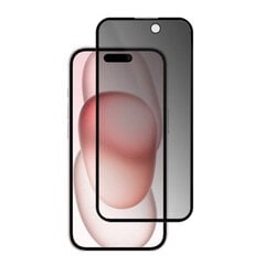 „Mocolo“ Tempered Glass чёрное защитное стекло толщиной 0,26 мм - конфиденциальность (iPhone 15) цена и информация | Защитные пленки для телефонов | kaup24.ee