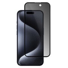 „Mocolo“ Tempered Glass чёрное защитное стекло толщиной 0,26 мм - конфиденциальность (iPhone 15 Pro) цена и информация | Защитные пленки для телефонов | kaup24.ee