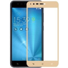 „Calans“ Tempered Glass полностью закрывающее защитное стекло толщиной 0,2 мм – золотое (Zenfone 3 Zoom) цена и информация | Защитные пленки для телефонов | kaup24.ee