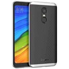 „IPAKY“ твердый силиконовый (ТПУ) чехол - черный/серебристый (Redmi 5 Plus) цена и информация | Чехлы для телефонов | kaup24.ee