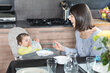 Söögitool Bebe Confort Keeny, warm gray hind ja info | Laste söögitoolid | kaup24.ee