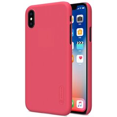 „Nillkin“ Frosted Shield чехол - красный + защитная пленка для экрана (iPhone X / Xs) цена и информация | Чехлы для телефонов | kaup24.ee