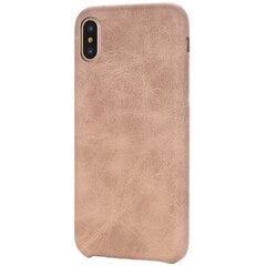 Slim Leather чехол – песочный (iPhone X / Xs) цена и информация | Чехлы для телефонов | kaup24.ee