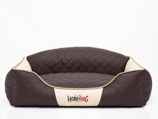 Hobbydog лежак Elite L, песочный/коричневый, 65x50 см цена и информация | Лежаки, домики | kaup24.ee