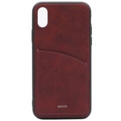 „MOKKA“ Retro kaaned taskuga - burgundi (iPhone X / Xs) hind ja info | Telefoni kaaned, ümbrised | kaup24.ee