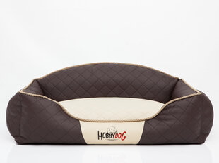 Hobbydog лежак Elite L, песочный/коричневый, 65x50 см цена и информация | Лежаки, домики | kaup24.ee