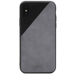 „MOKKA“ Bevel Pattern kaaned - hall / must (iPhone X / Xs) hind ja info | Telefoni kaaned, ümbrised | kaup24.ee