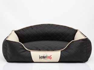 Hobbydog лежак Elite XXL, черный/песочный, 110x85 см цена и информация | Лежаки, домики | kaup24.ee