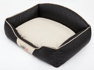 Hobbydog лежак Elite XXL, черный/песочный, 110x85 см цена и информация | Лежаки, домики | kaup24.ee