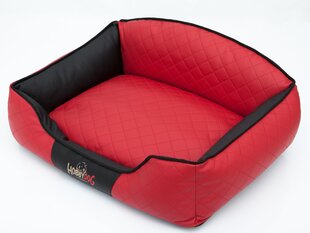 Hobbydog pesa Elite XL, punane/must, 84x65 cm hind ja info | Pesad, padjad | kaup24.ee