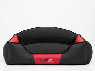 Hobbydog лежак Elite XL, черный/красный, 84x65 см цена и информация | Лежаки, домики | kaup24.ee