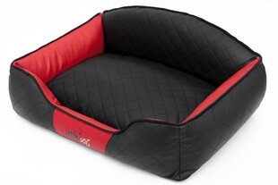 Hobbydog лежак Elite XL, черный/красный, 84x65 см цена и информация | Лежаки, домики | kaup24.ee