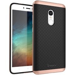 „IPAKY“ твердый силиконовый (TPU) чехол – черный / розовый (Redmi Note 4X) цена и информация | Чехлы для телефонов | kaup24.ee