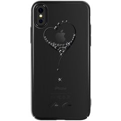 „Kingxbar“ Love Swarovski kaaned - must (iPhone X / Xs) hind ja info | Telefoni kaaned, ümbrised | kaup24.ee