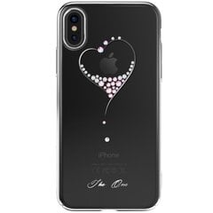 „Kingxbar“ Love Swarovski kaaned - hõbedane (iPhone X / Xs) hind ja info | Telefoni kaaned, ümbrised | kaup24.ee