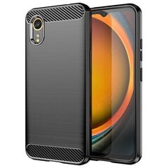 „Carbon“ твердый силиконовый чехол (TPU) - черный (Galaxy Xcover 7) цена и информация | Чехлы для телефонов | kaup24.ee