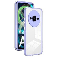 „Candy“ твердый силиконовый (TPU) чехол - прозрачный/фиолетовый (Redmi A3 / Poco C61) цена и информация | Чехлы для телефонов | kaup24.ee