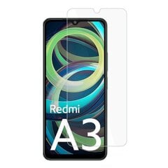 „Calans“ Tempered Glass (частичное покрытие) защитное стекло 0,3 мм – прозрачный (Redmi A3) цена и информация | Защитные пленки для телефонов | kaup24.ee