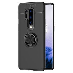 „FOCUS“ Kickstand Kõva silikoon (TPU) kaaned - must (OnePlus 8 Pro) hind ja info | Telefoni kaaned, ümbrised | kaup24.ee